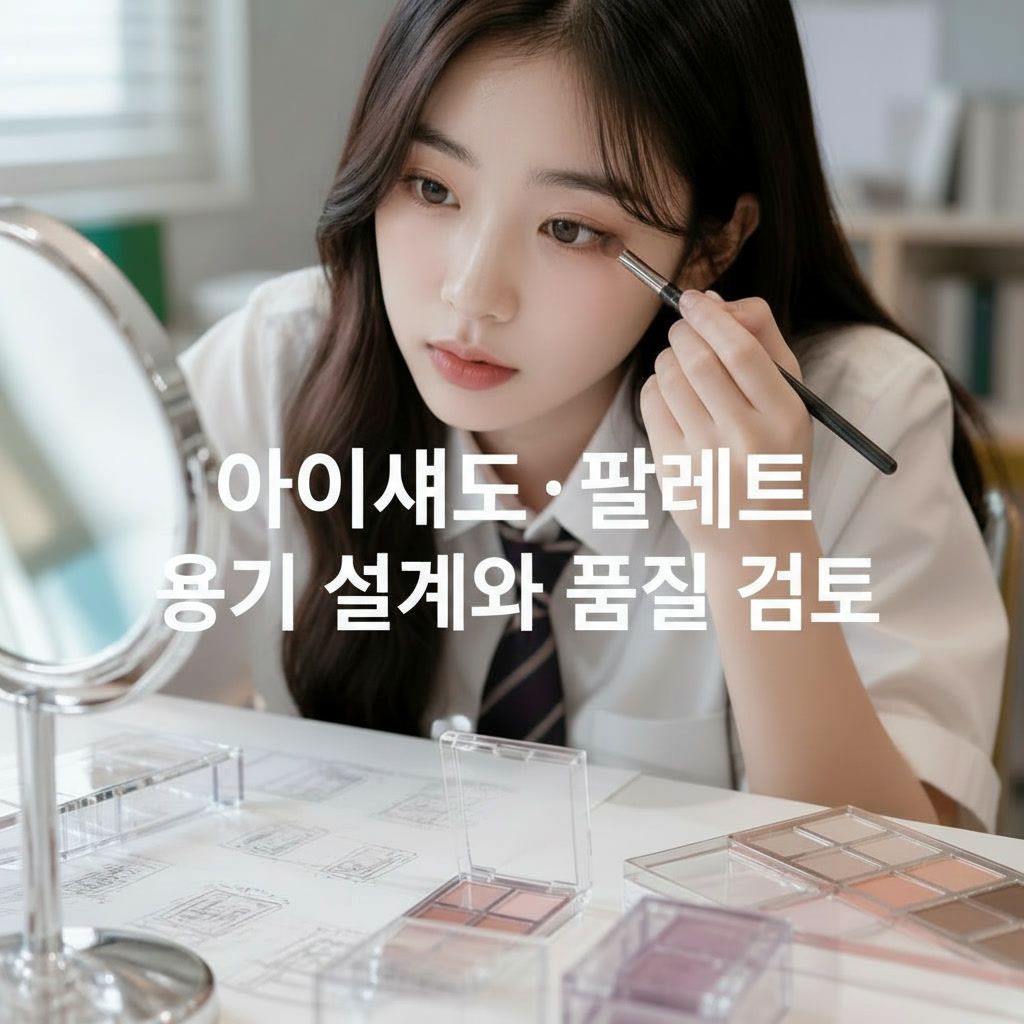 팔레트 — 아이섀도·팔레트 용기 설계와 품질 검토 — 케이스·타정접시(고데)의 재질