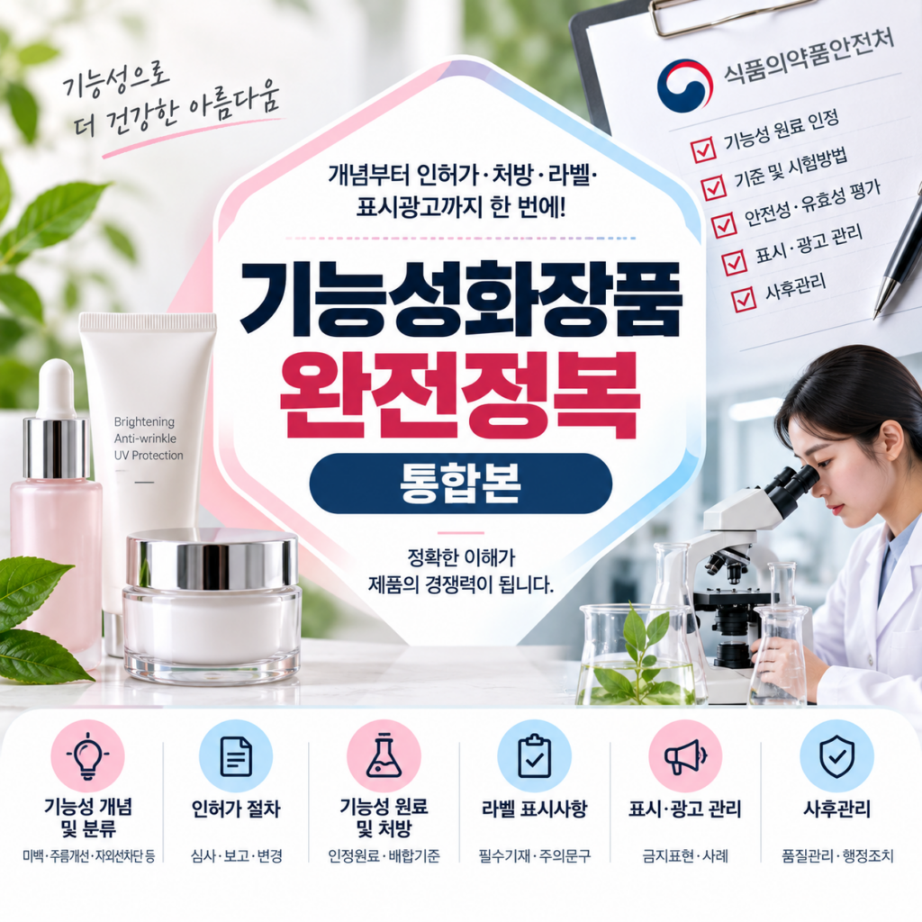 기능성화장품 — 기능성화장품 완전정복 통합본 — 개념부터 미백·주름·자외선차단