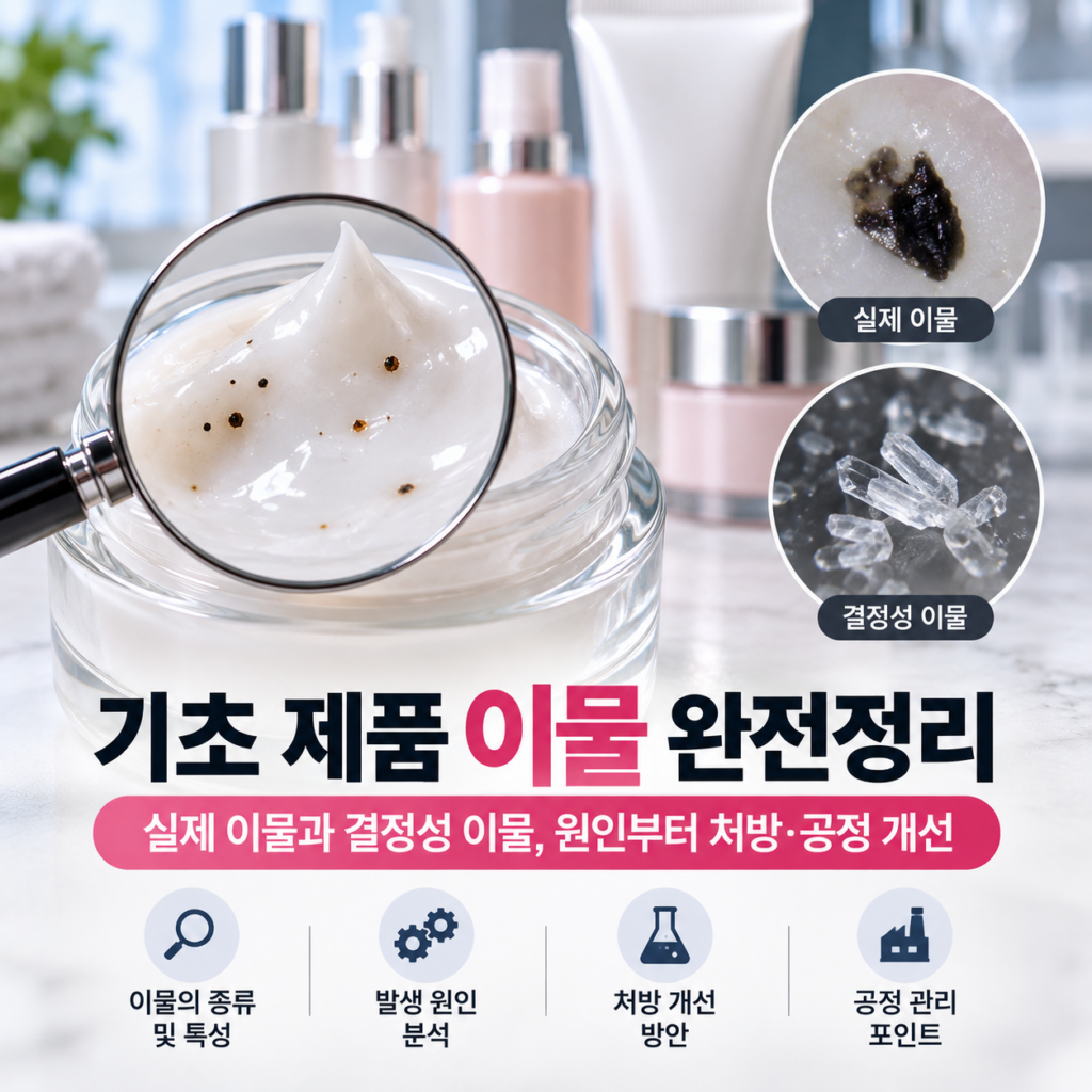 이물 — 기초 제품 이물 완전정리 — 실제 이물과 결정성 이물, 원인부터 처방·공정 개선