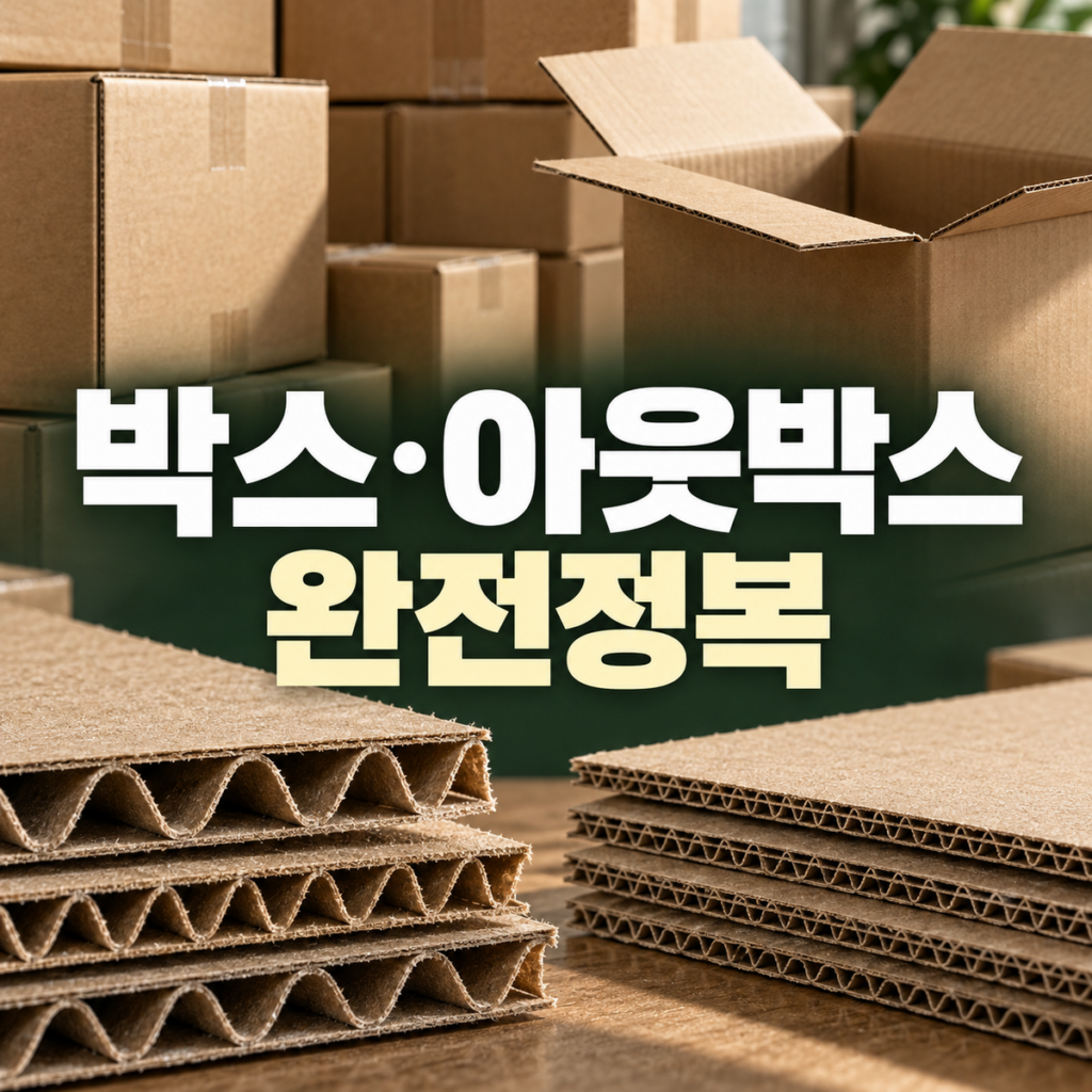 박스 — 박스·아웃박스 완전정복 — 골판지 재질·A골 B골 골 종류·규격