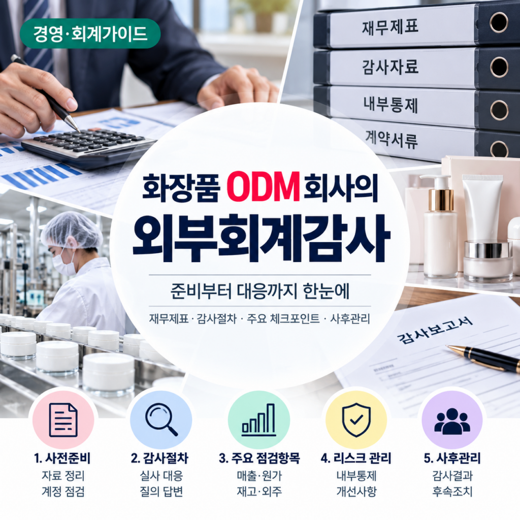 외부회계감사 — 화장품 ODM 회사의 외부회계감사