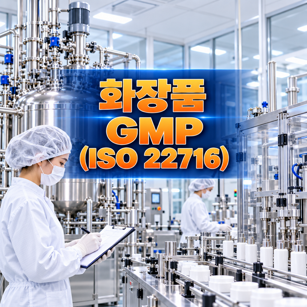 GMP — 화장품 GMP(ISO 22716) — 기초 생산에 필요한 요점