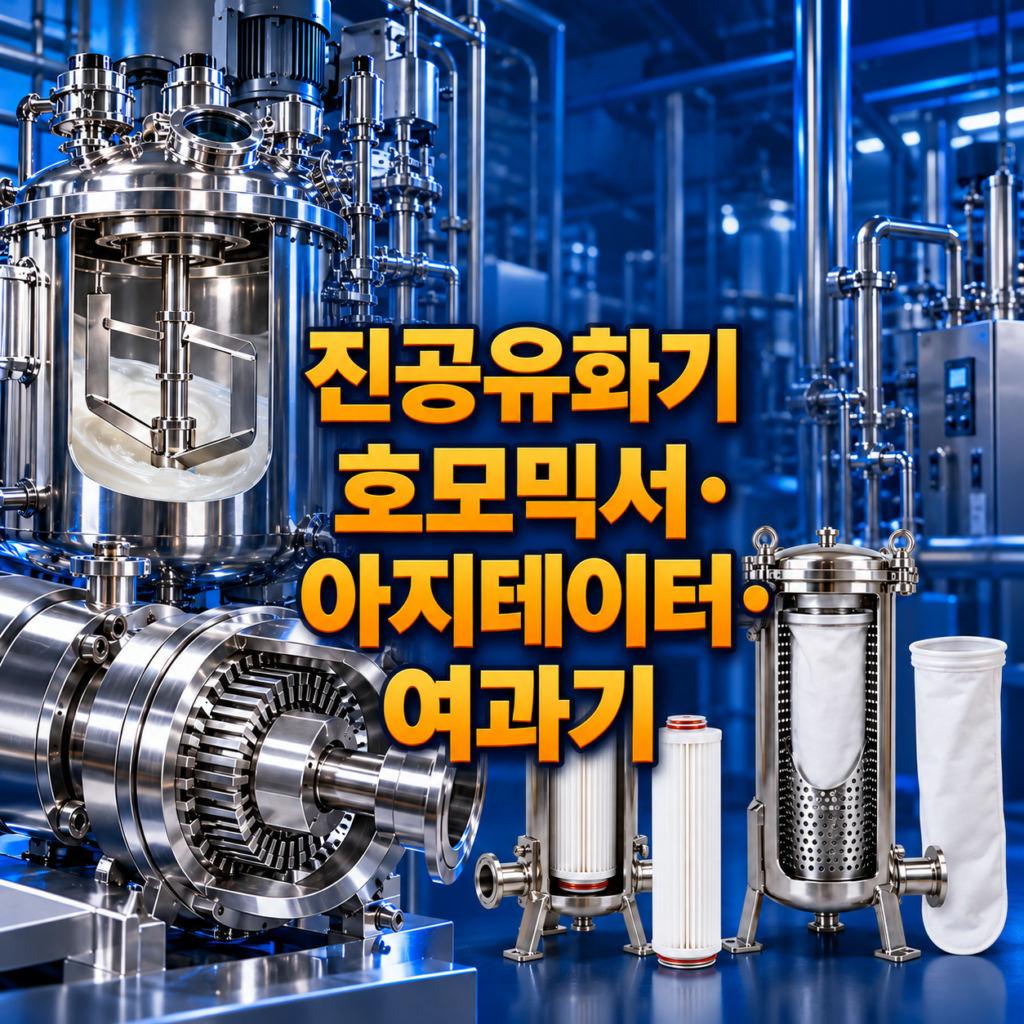 호모믹서 — 설비의 이해와 운전 — 진공유화기·호모믹서·아지테이터·여과기