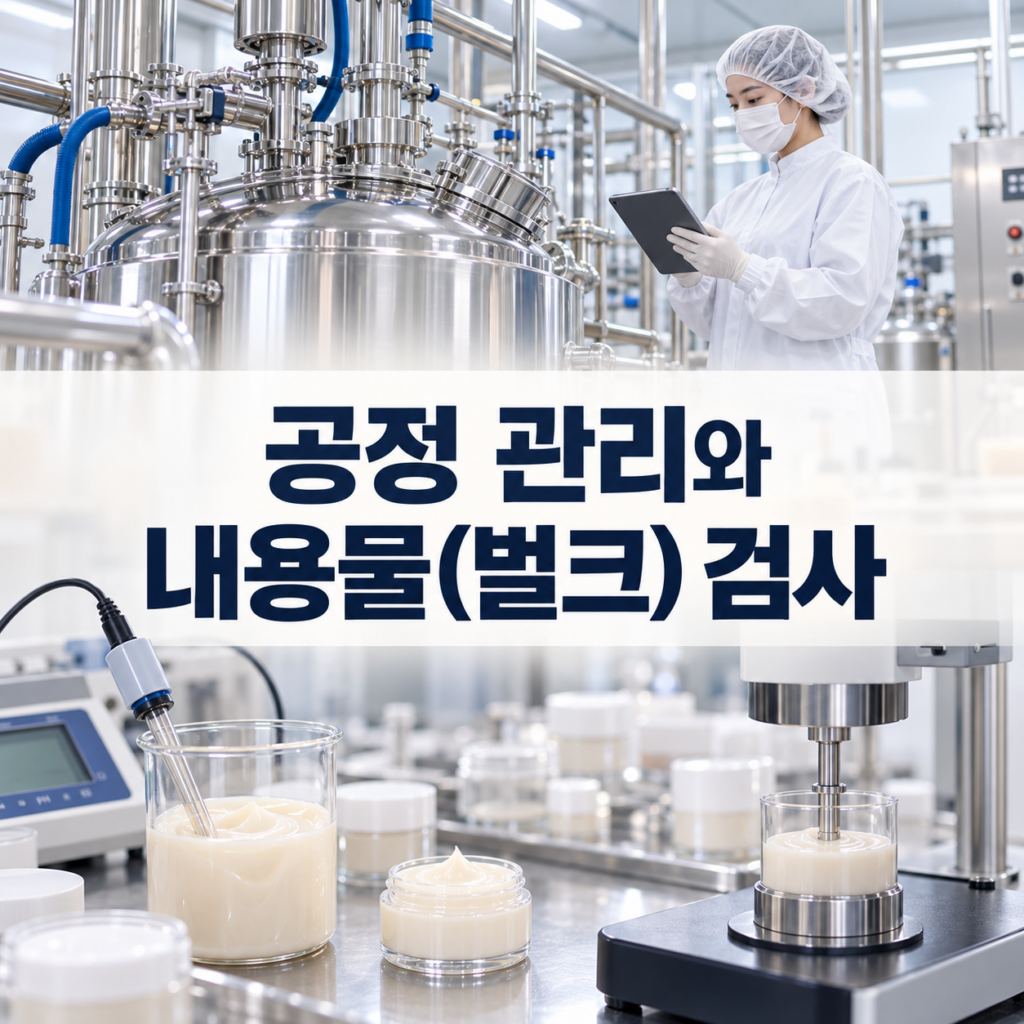 공정 관리 — 25장. 공정 관리와 내용물(벌크) 검사 — 만들면서 확인하고, 넘기기 전에 판정한다
